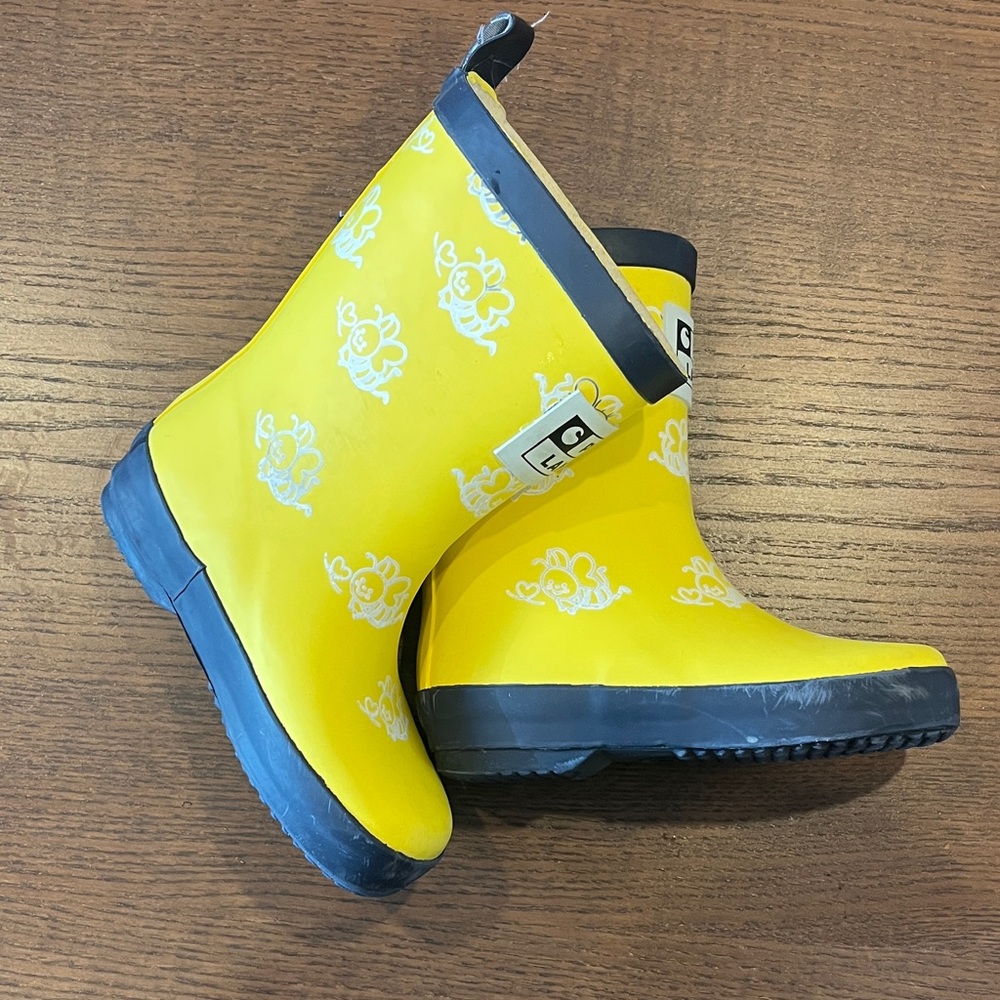 Yellow Kids Rain Boots